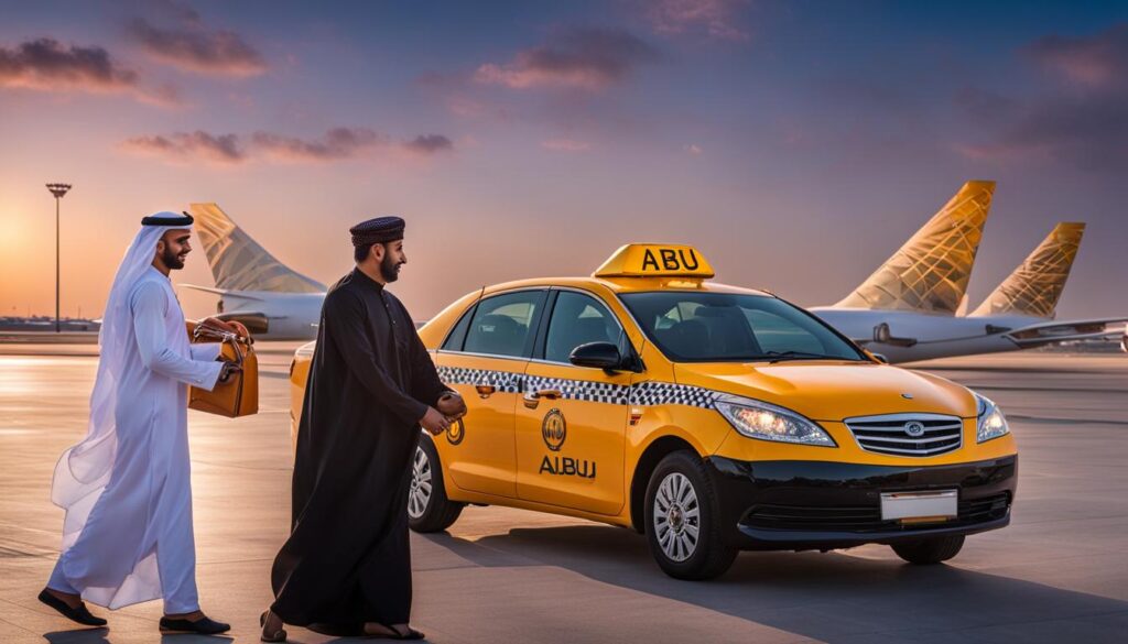 Abu Dhabi airport taxi