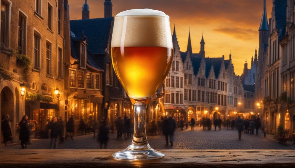 Belgian beer in Bruges