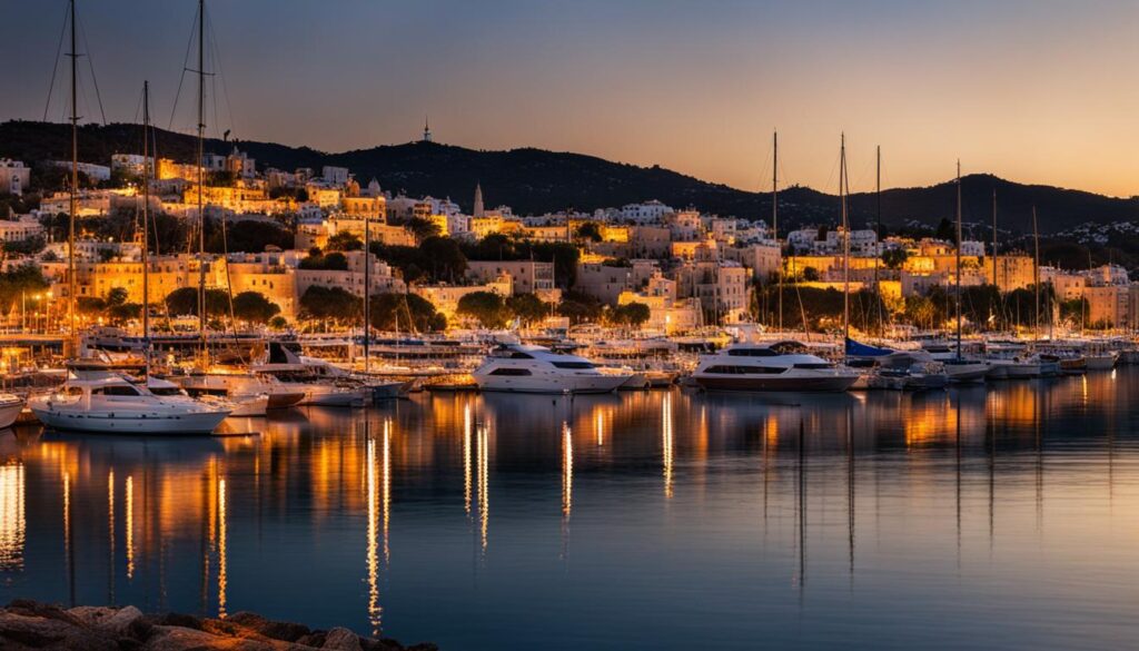 Bodrum Marina at sunset, perfect for Instagram shots