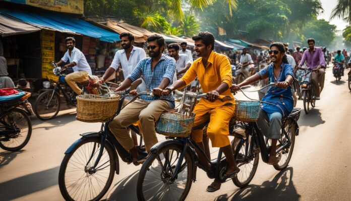 Chennai cycling and rickshaw tours through the city's diverse neighborhoods