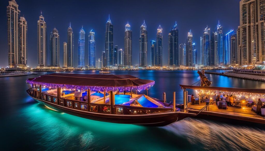 Dubai Marina and Dhow Cruise Dinner