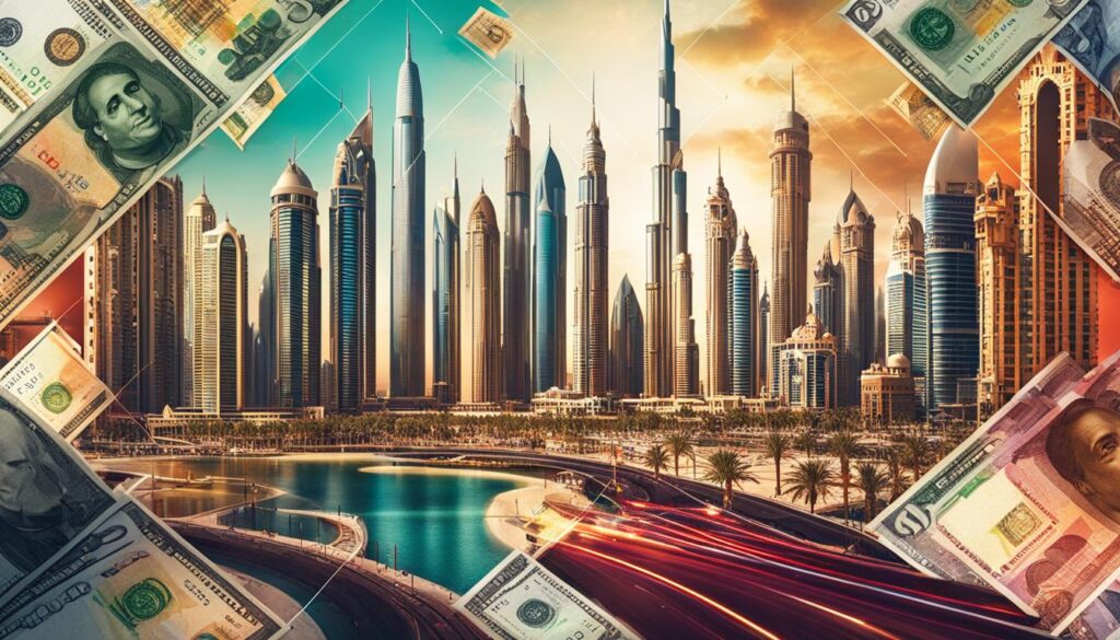 Dubai currency exchange rate image