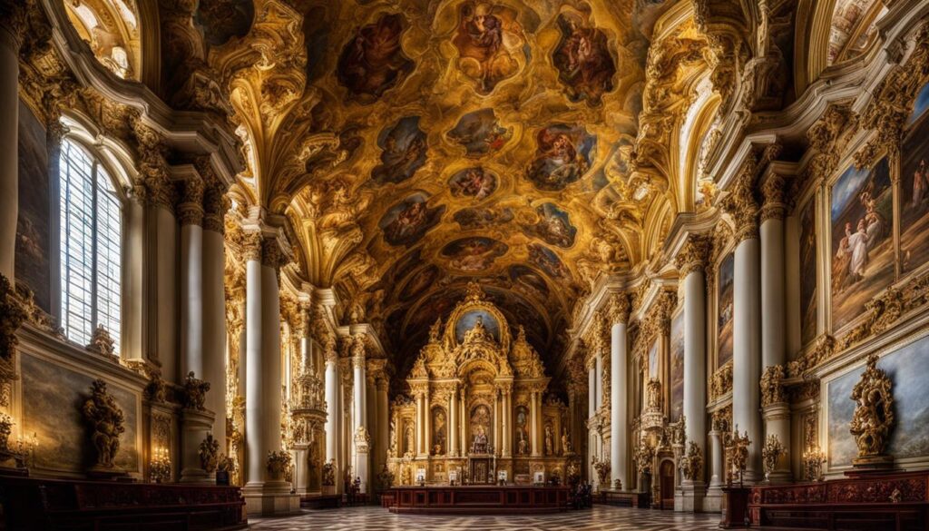 Famous Melk Abbey interior