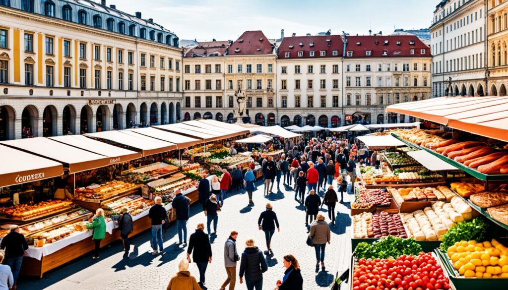 Food markets in Vienna