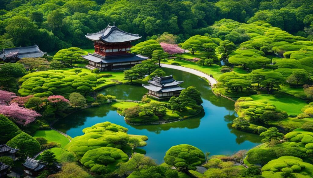 Green Parks and Gardens in Nara