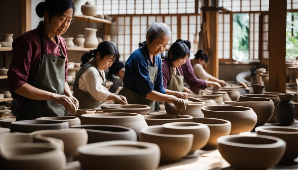 Kyoto pottery workshop