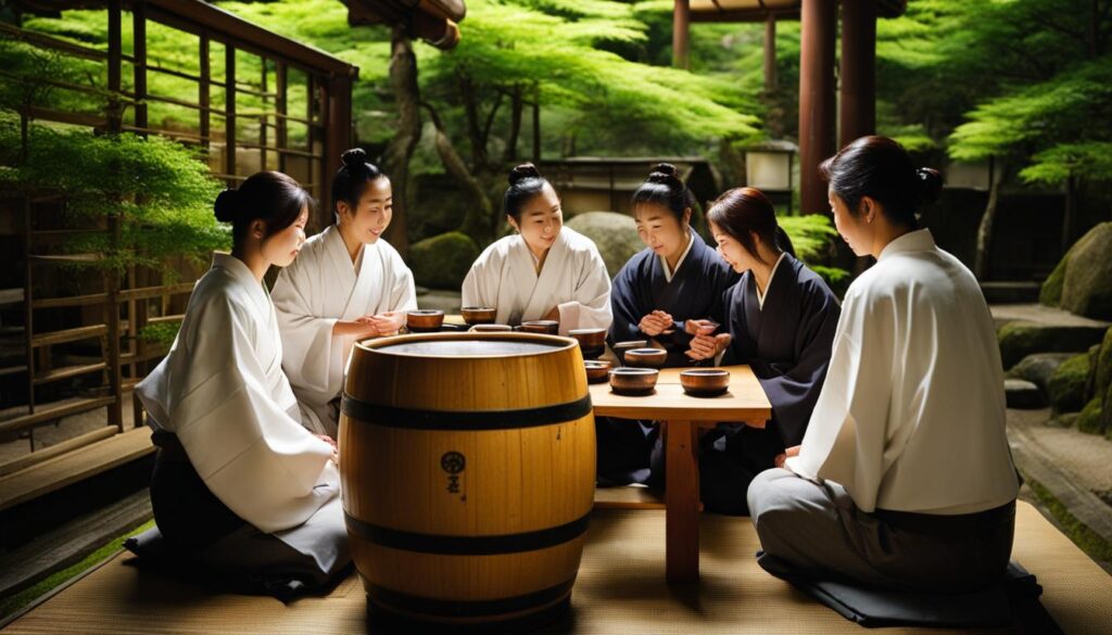 Kyoto sake tasting