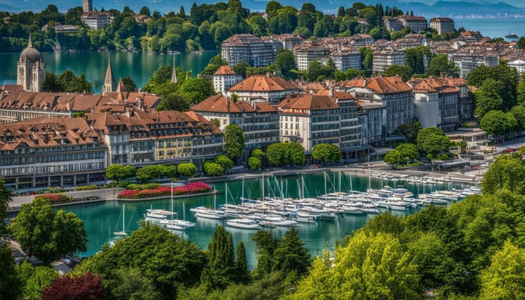 Lake Geneva and Lausanne