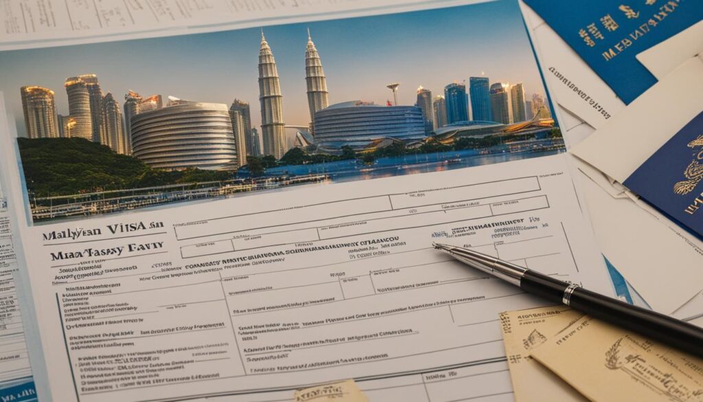 Malaysia visa application form