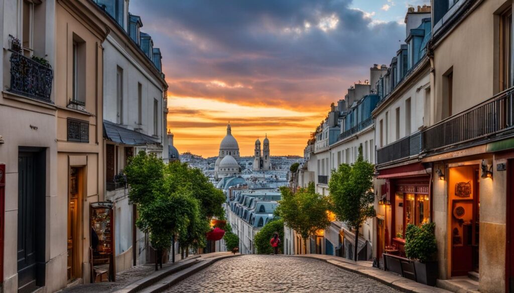 Montmartre neighborhood in Paris