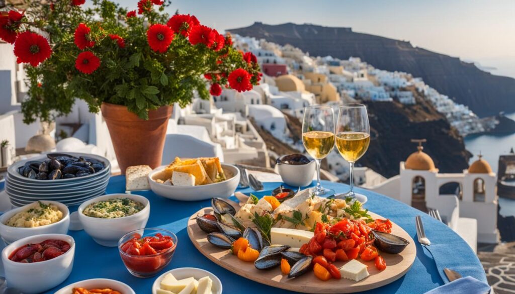 Santorini cuisine