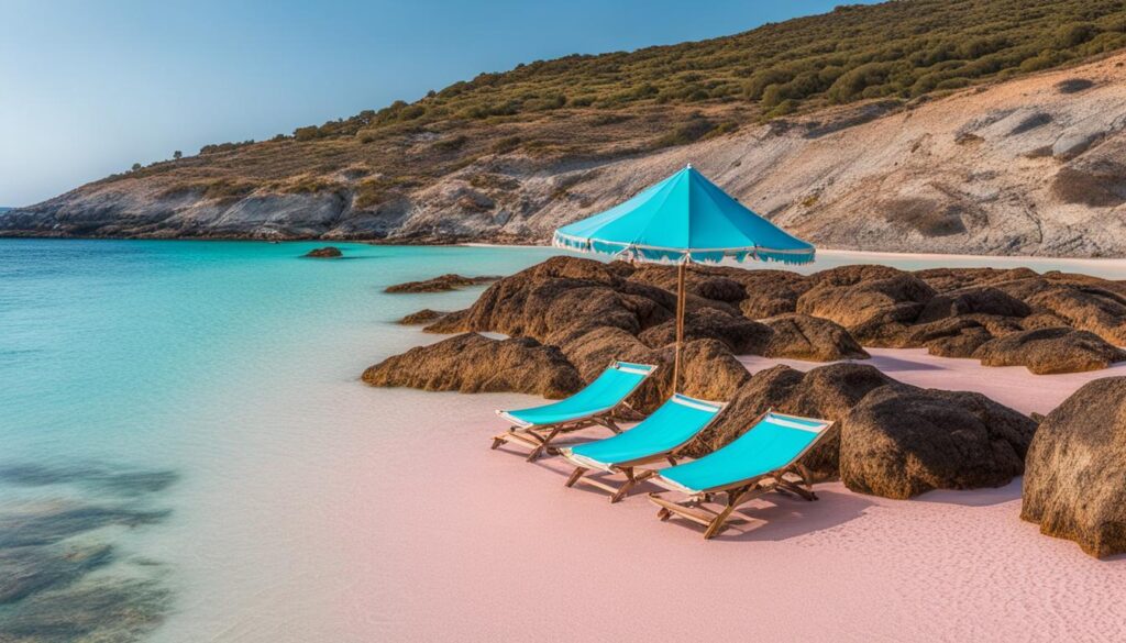 Stunning view of Elafonisi Beach in Crete