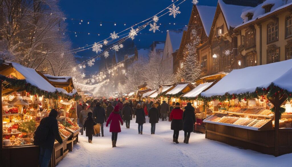 Traditional German Christmas market