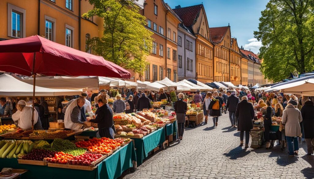 Uppsala food market