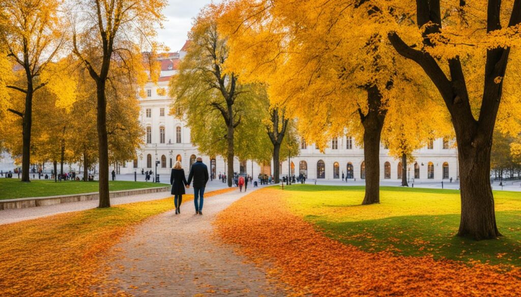 Vienna during autumn