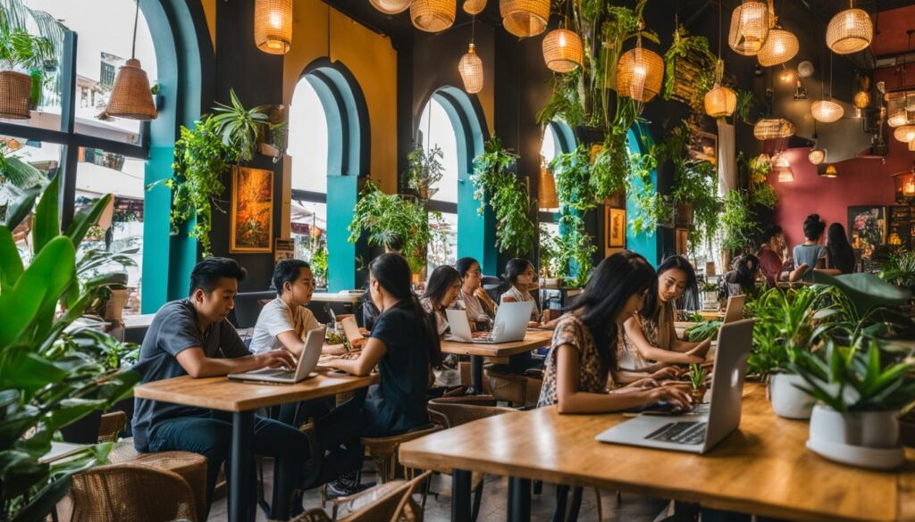 digital nomad-friendly cafes in Malacca