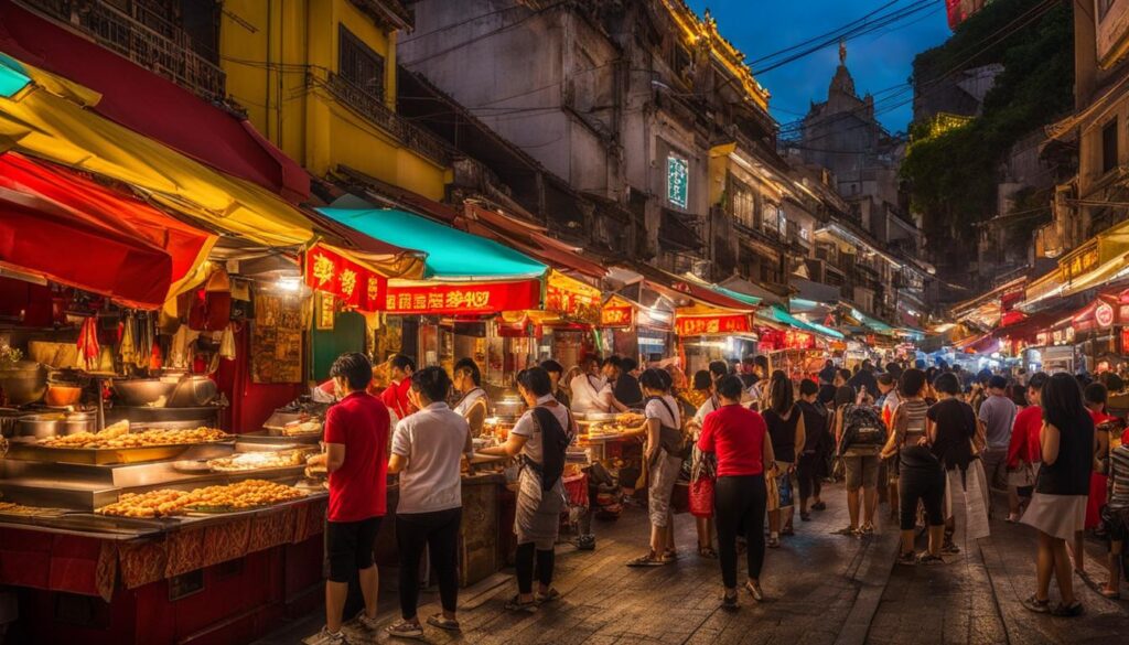 famous food streets in Macau