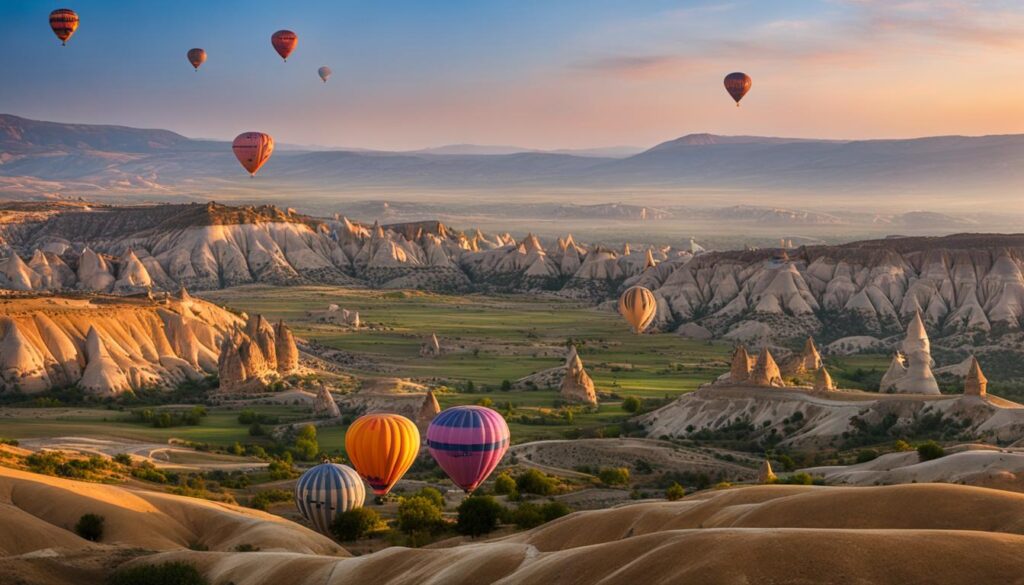 hot air balloon ride Cappadocia image