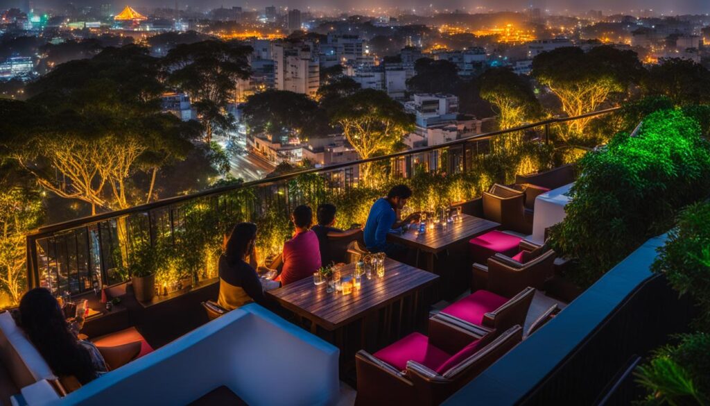 rooftop bars with city views in Bangalore