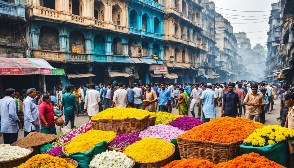 secret flower markets in Kolkata