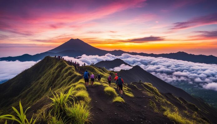 Bali volcanic trekking and sunrise hikes on Mount Batur or Mount Agung