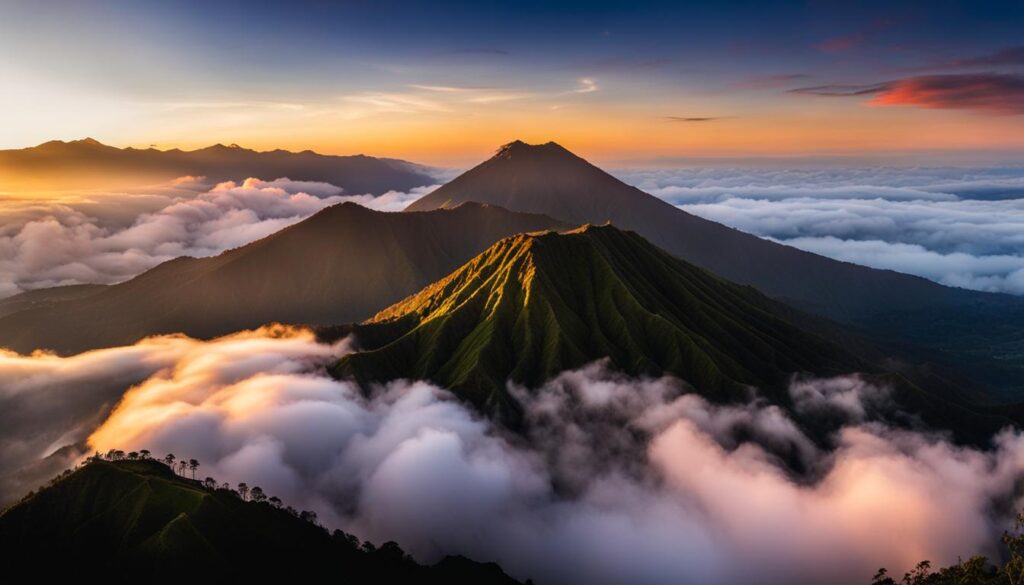 Bali volcano tours from above