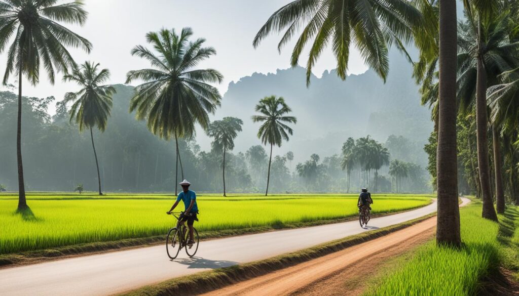 Cycling routes in Cambodia