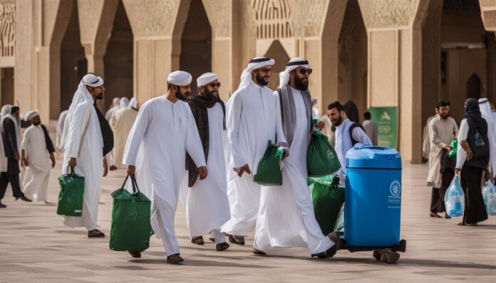 Eco-friendly and sustainable practices for responsible pilgrimage in Medina?