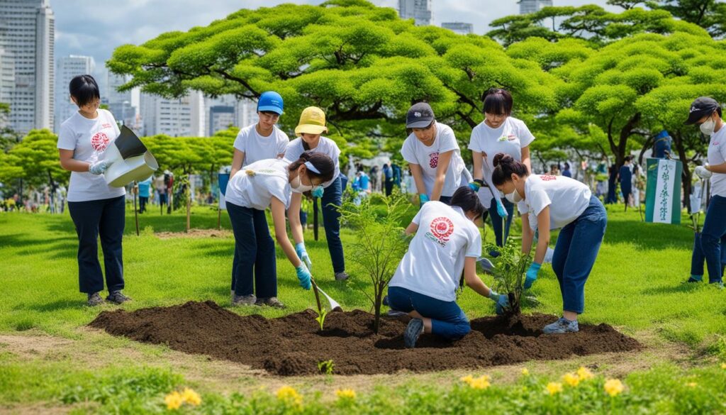 Eco-volunteering in Hiroshima