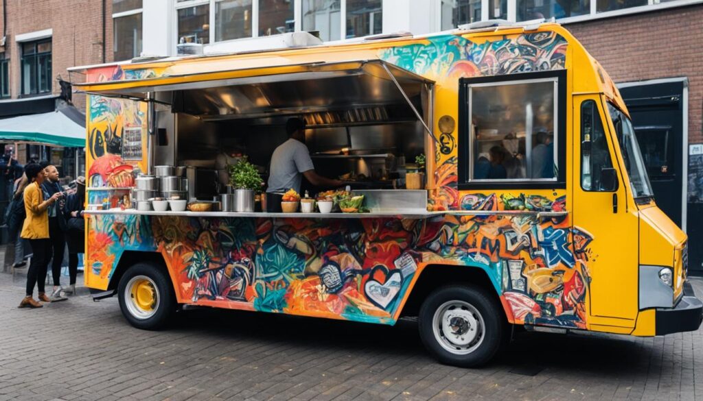 Food truck in Rotterdam