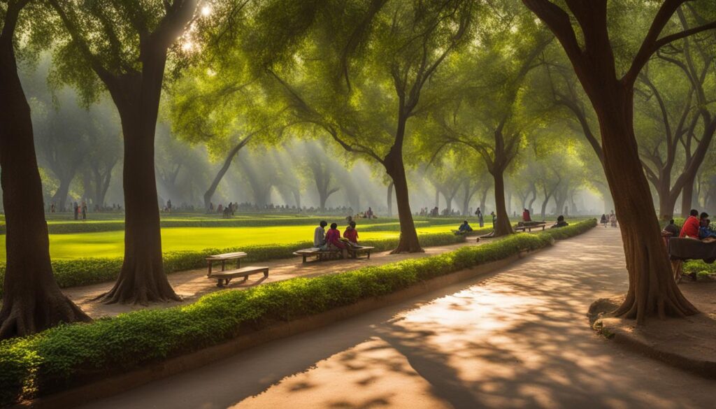 Green spaces in Delhi