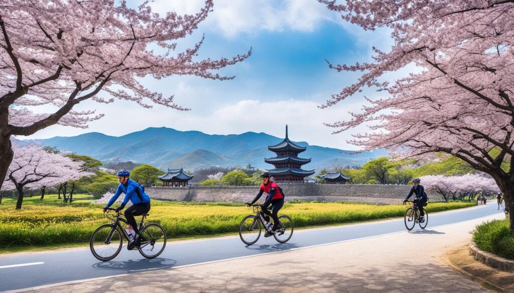 Gyeongju heritage on bikes
