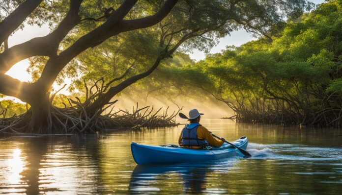 Kayaking and exploring the mangrove forests of Koh Rong