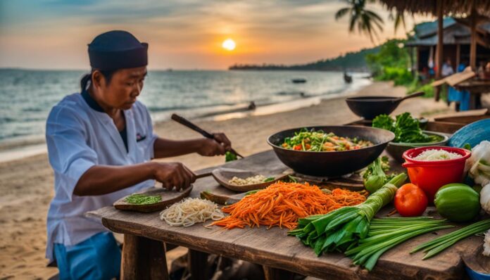 Learning Khmer cooking basics and preparing local dishes in Sihanoukville