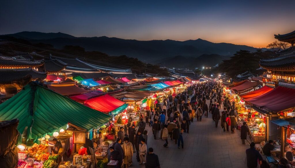 Local night market attractions in Gyeongju Night Markets
