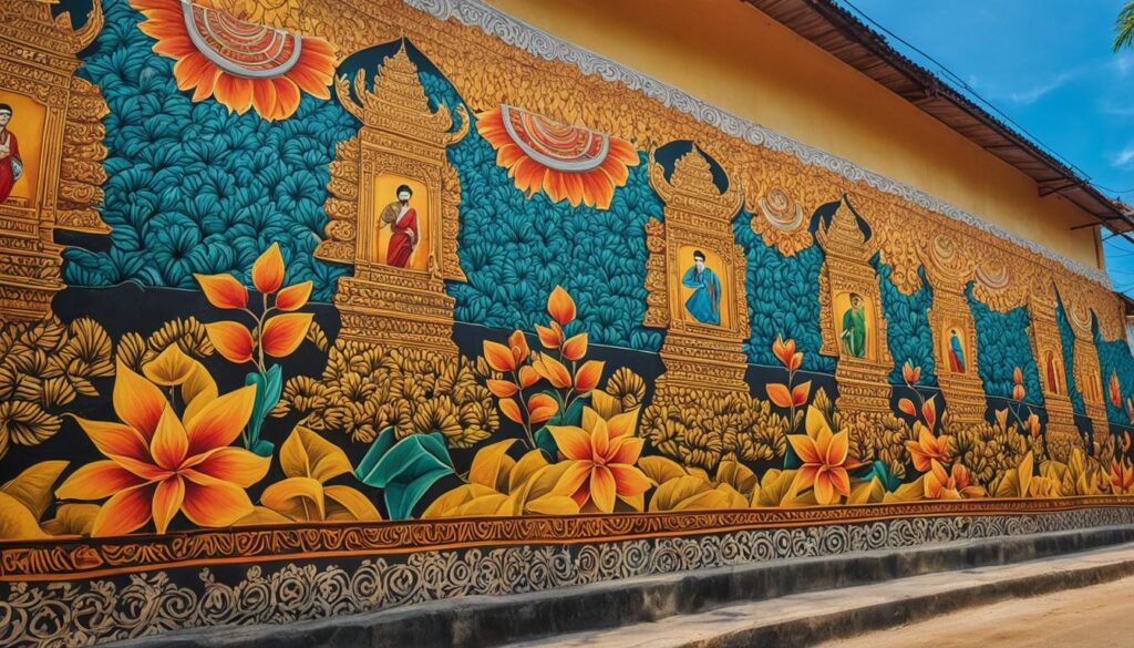 Murals in Kampot