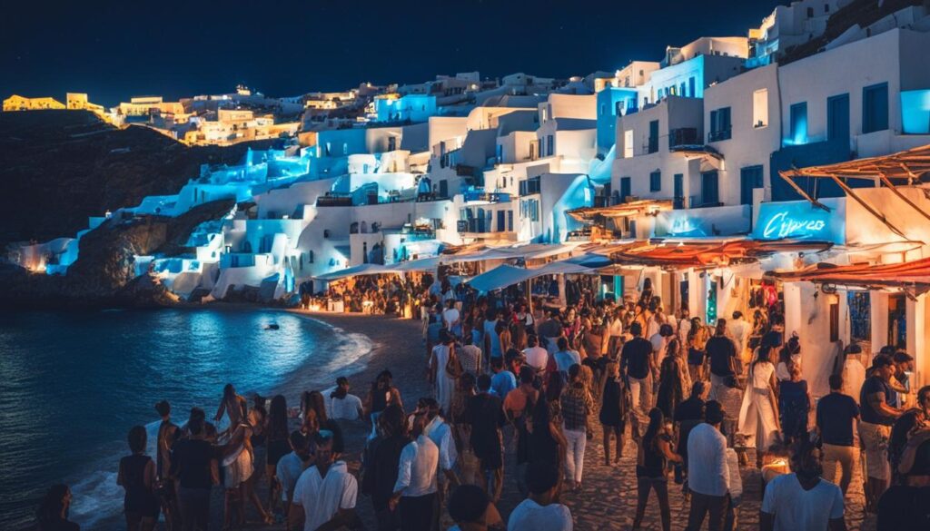 Mykonos vs. Santorini nightlife