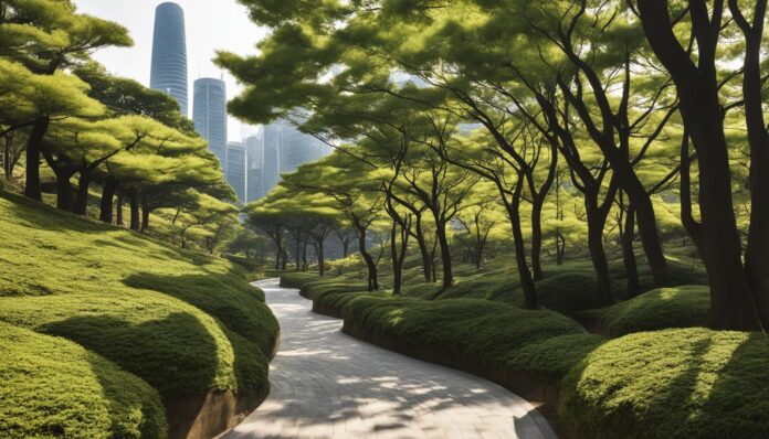 Seoul hidden parks and green spaces like Seoul Forest or Seongsan Park
