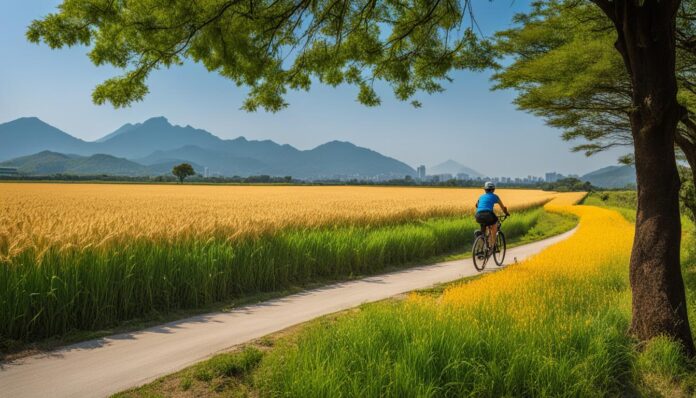 Tainan cycling routes and scenic bike tours through the countryside