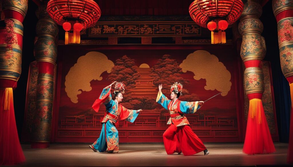 Traditional Chinese opera and acrobatics performances in Beijing