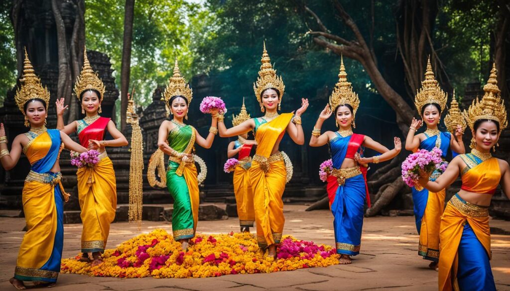 Traditional Khmer Blessing Ceremonies and Apsara Dance Performances in Siem Reap