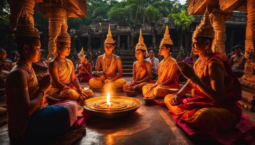 Traditional Khmer blessing ceremonies in Siem Reap