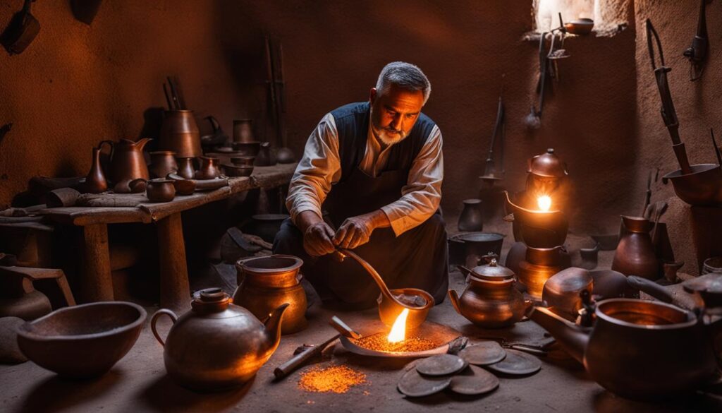 Traditional metalwork in Medina