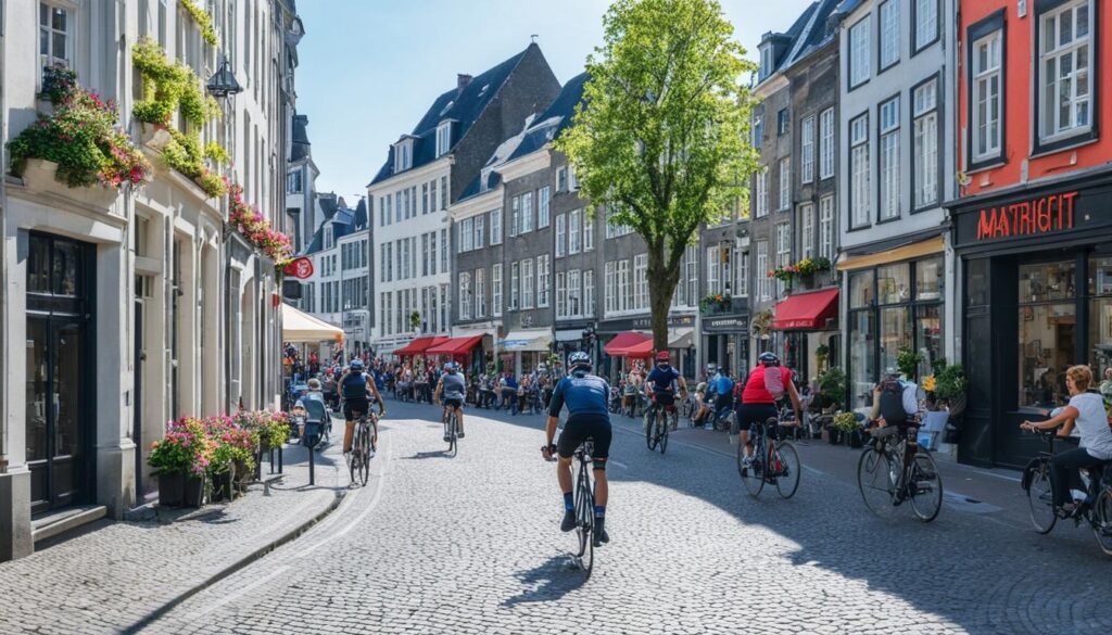 Walking routes in Maastricht, Cycling in the city center
