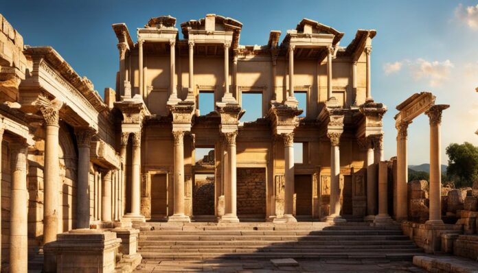What are the best-preserved ruins in Ephesus beyond the Library of Celsus?