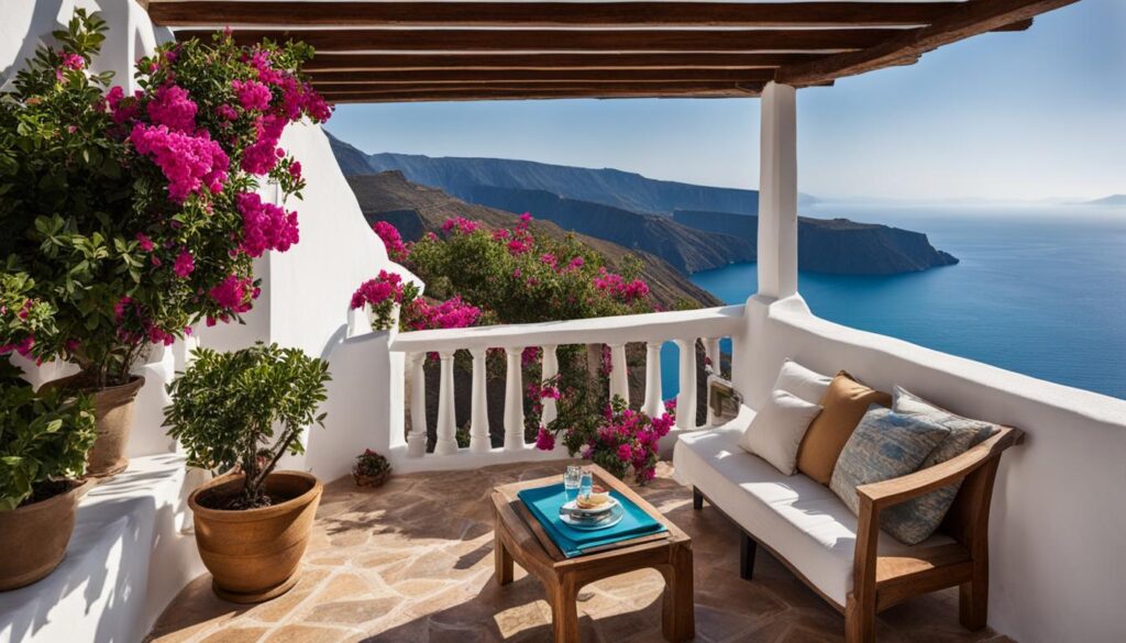 cozy guesthouse in Santorini