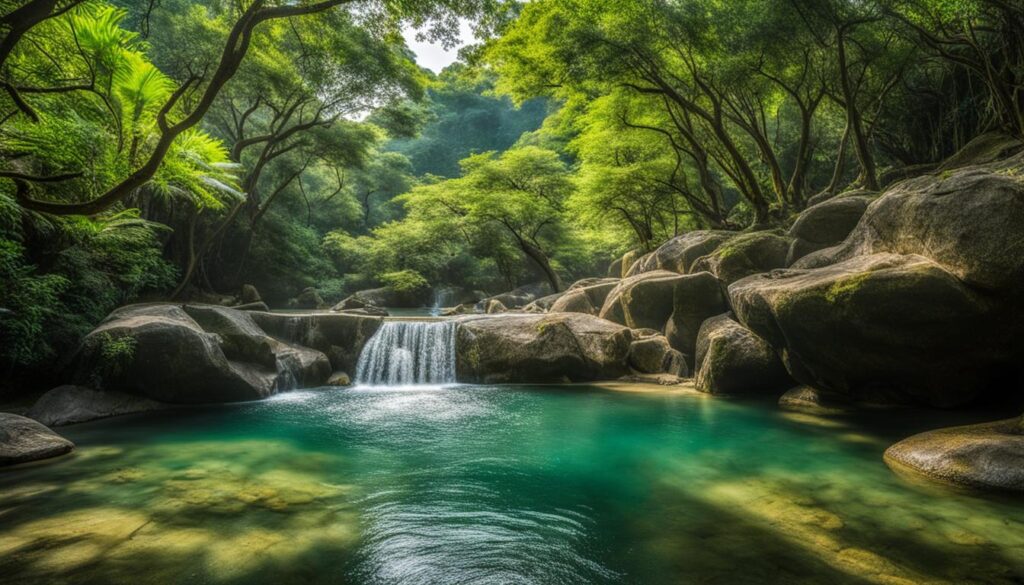 hidden natural swimming spots Taichung