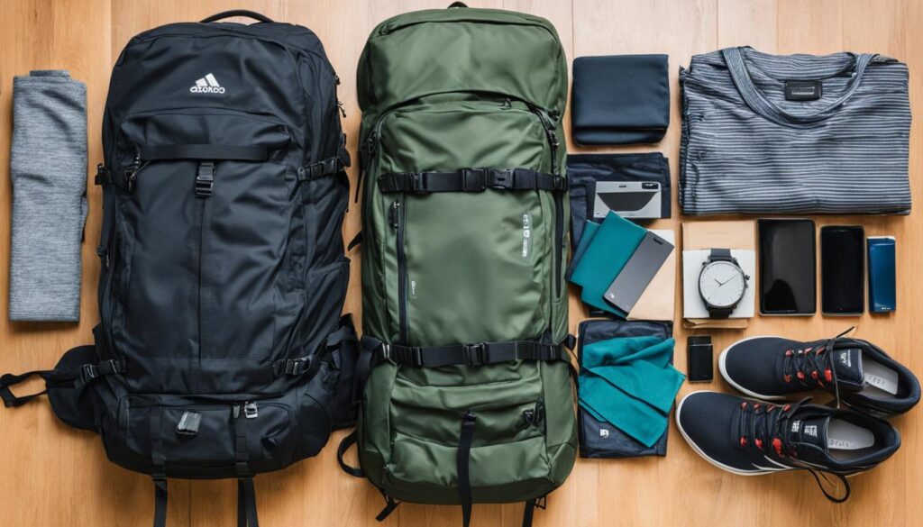 minimalist packing for digital nomads