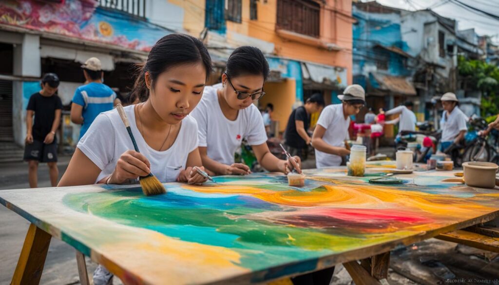 mural artists in Da Nang