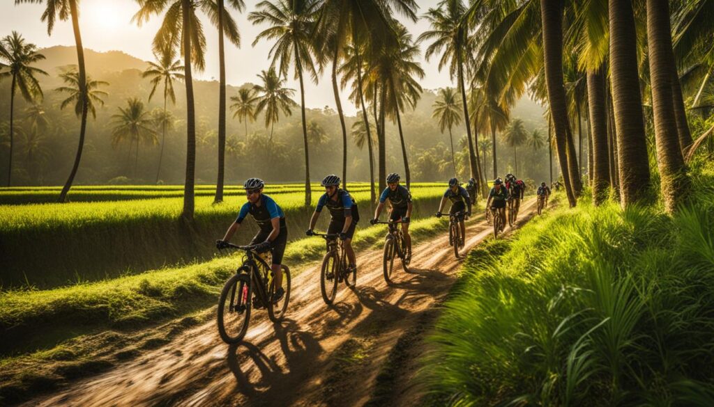 off-road cycling in Siem Reap